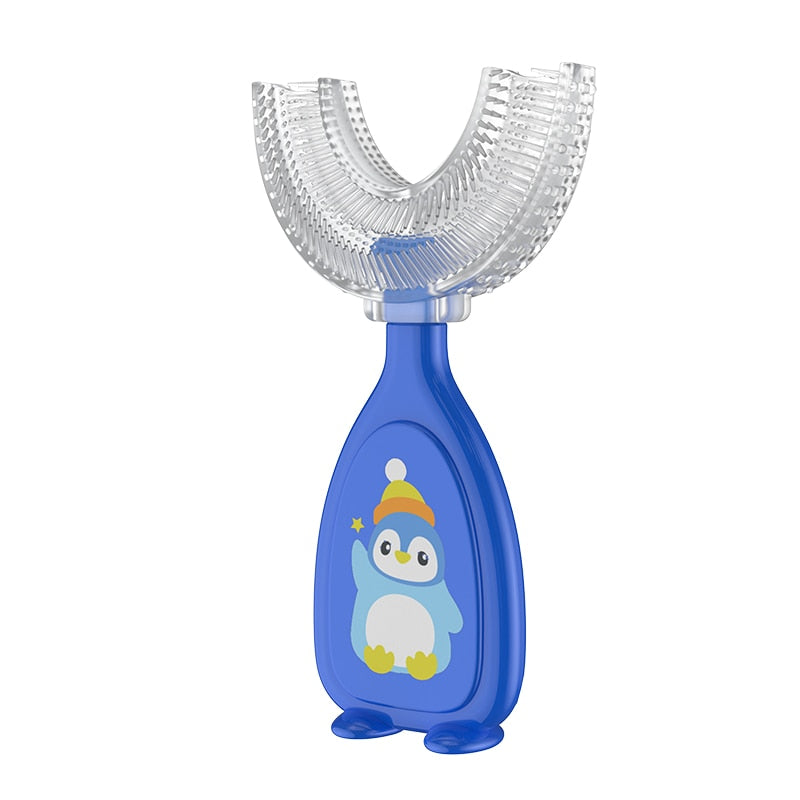 Escova de dentes infantil - em formato de U - EAIVariedades